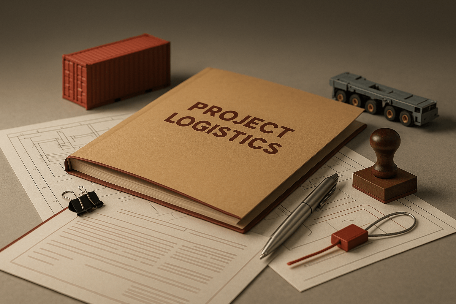 Complex project logistics operations with heavy machinery, specialized equipment, and coordinated transportation